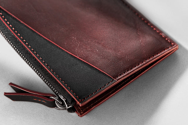 BETA | LEATHER L SHAPED-ZIP AROUND WALLET