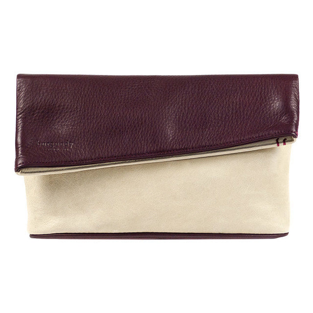 WOMEN'S AMIRA | REVERSIBLE FOLD-OVER LEATHER CLUTCH