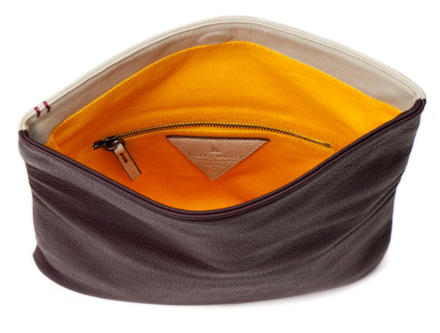WOMEN'S AMIRA | REVERSIBLE FOLD-OVER LEATHER CLUTCH