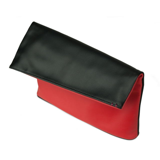 WOMEN'S AMIRA | REVERSIBLE FOLD-OVER LEATHER CLUTCH
