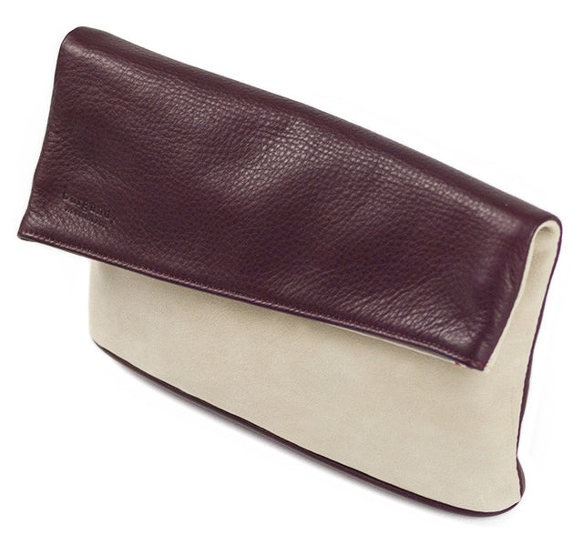 WOMEN'S AMIRA | REVERSIBLE FOLD-OVER LEATHER CLUTCH