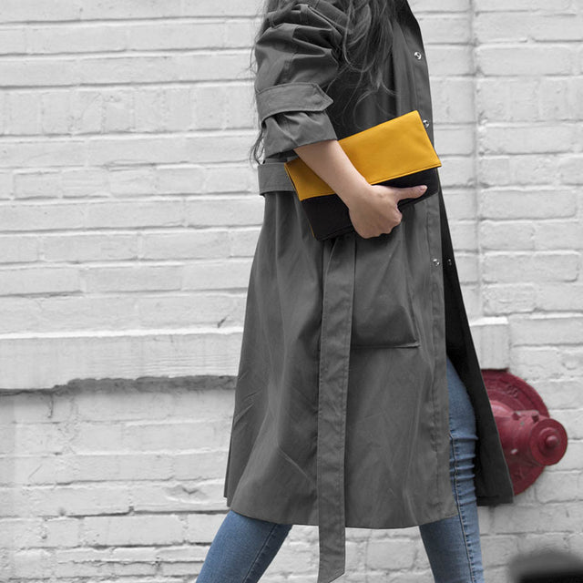 WOMEN'S AMIRA | REVERSIBLE FOLD-OVER LEATHER CLUTCH