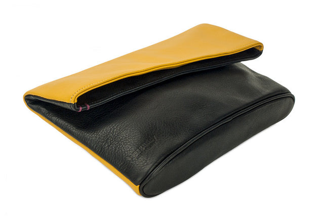 WOMEN'S AMIRA | REVERSIBLE FOLD-OVER LEATHER CLUTCH