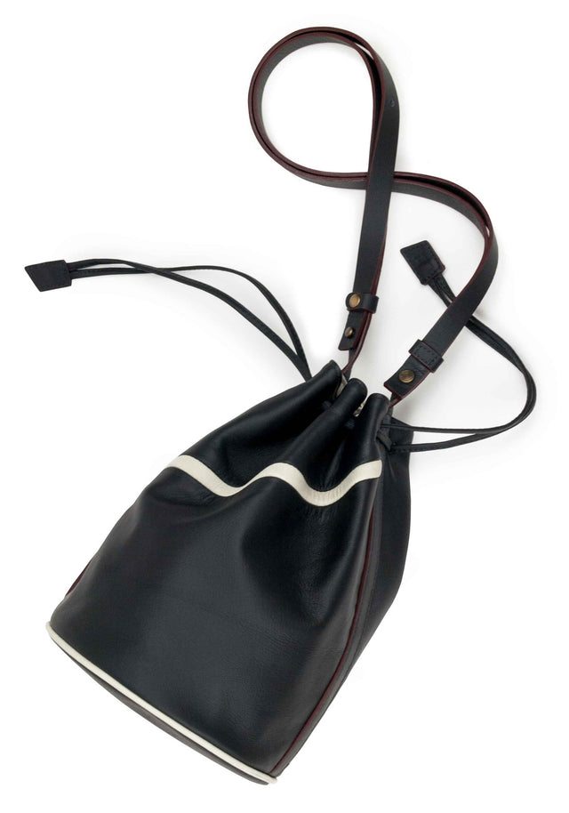 WOMEN'S BLOOP LEATHER BUCKET BAG