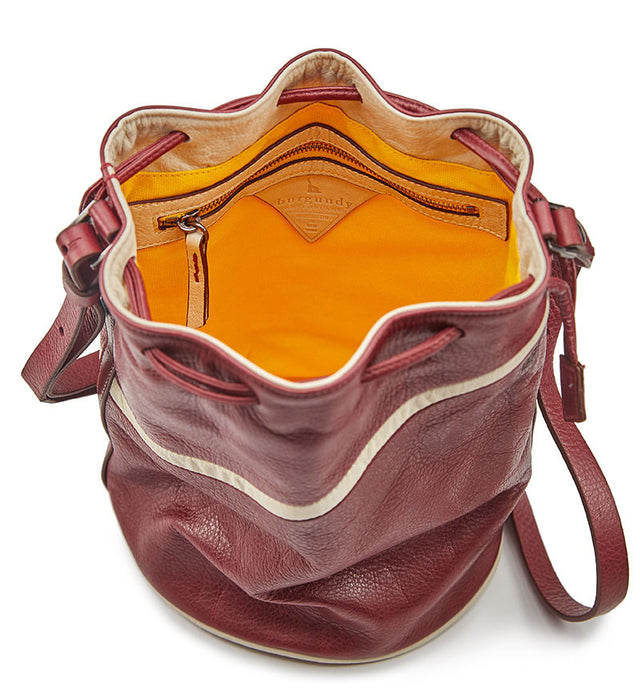 WOMEN'S BLOOP LEATHER BUCKET BAG