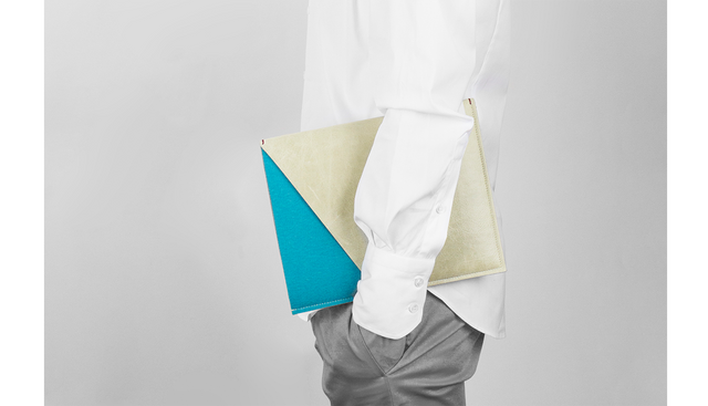 DEOK | AGED LEATHER & WOOL-FELT SLEEVE