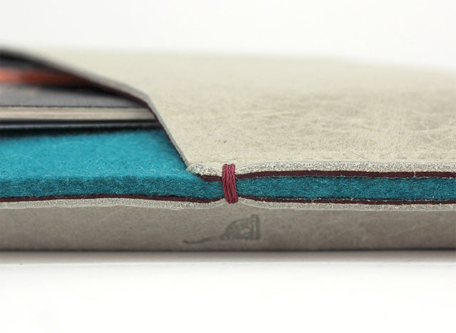 DEOK | AGED LEATHER & WOOL-FELT SLEEVE