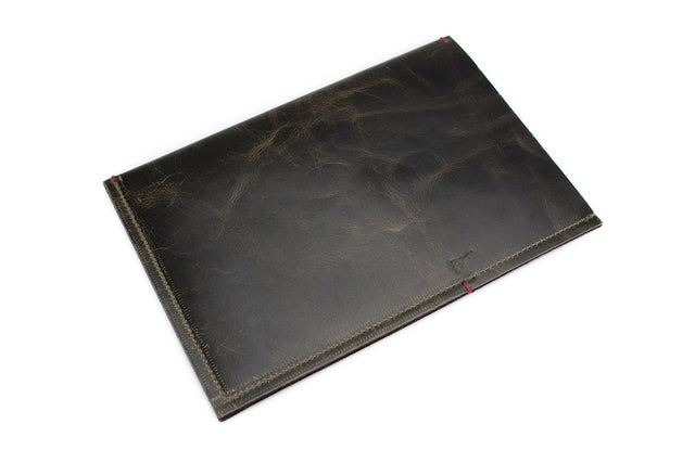 DEOK | AGED LEATHER & WOOL-FELT SLEEVE