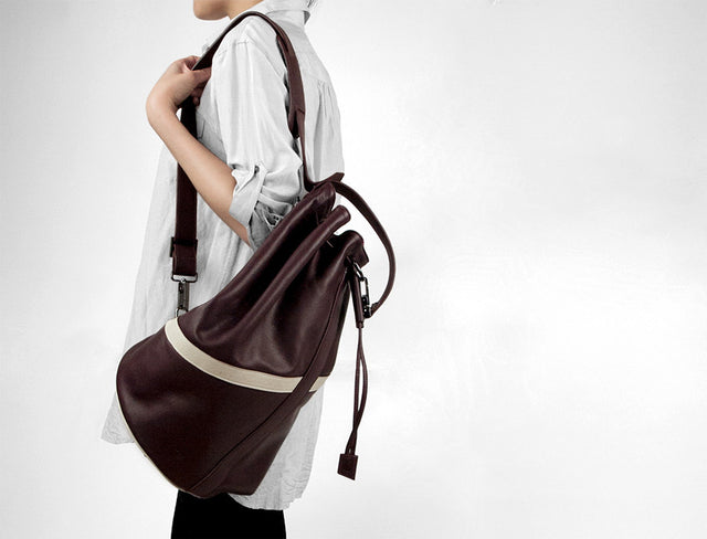 EDWARD | LEATHER MEDIUM BUCKET BAG