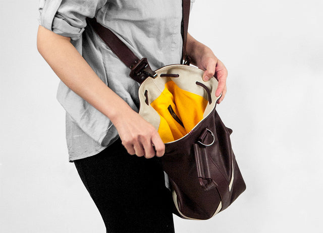 EDWARD | LEATHER MEDIUM BUCKET BAG