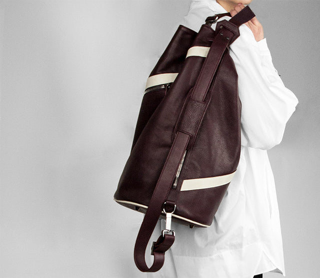 EDWARD | LEATHER MEDIUM BUCKET BAG