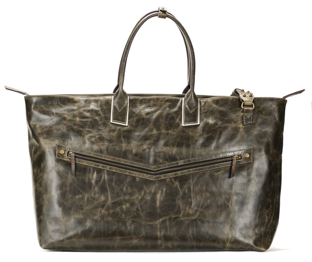 MEN'S MICHELETTO l LEATHER ULTRA LARGE CARRY-ALL DUFFLE BAG