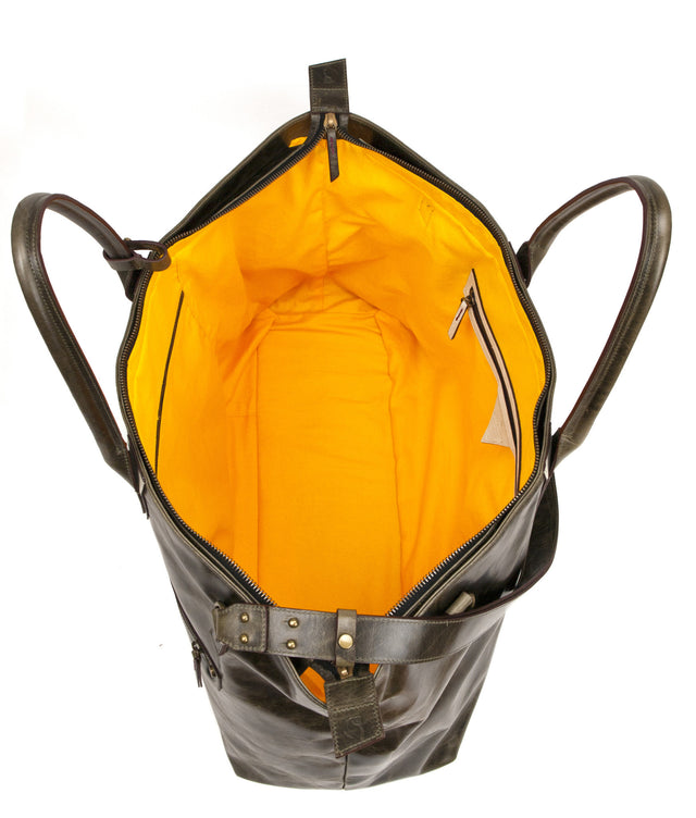 MEN'S MICHELETTO l LEATHER CARRY-ALL DUFFLE BAG