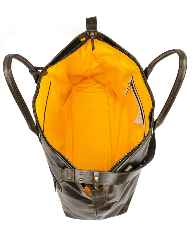 MEN'S MICHELETTO l LEATHER ULTRA LARGE CARRY-ALL DUFFLE BAG