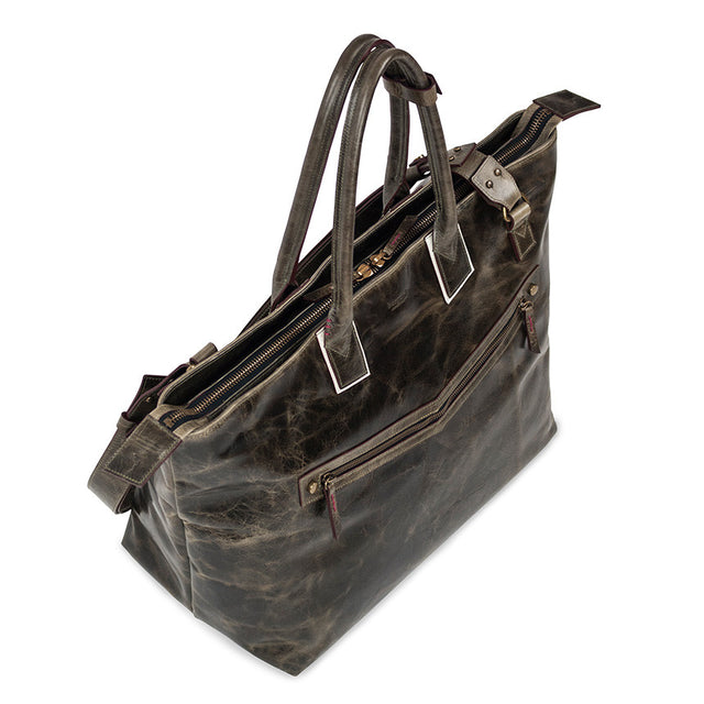 MEN'S MICHELETTO l LEATHER CARRY-ALL DUFFLE BAG