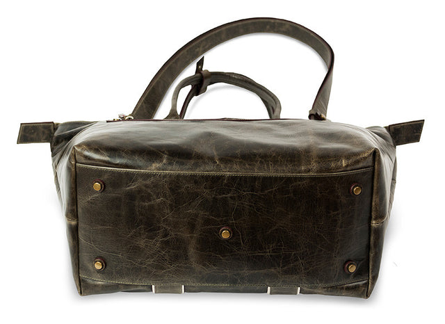 MEN'S MICHELETTO l LEATHER CARRY-ALL DUFFLE BAG