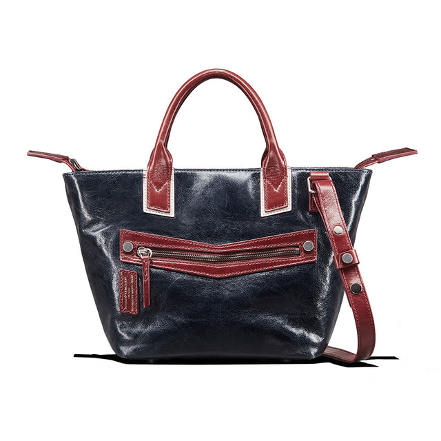WOMEN'S MICHELETTO l ZIP-TOP TOTE LEATHER BAG