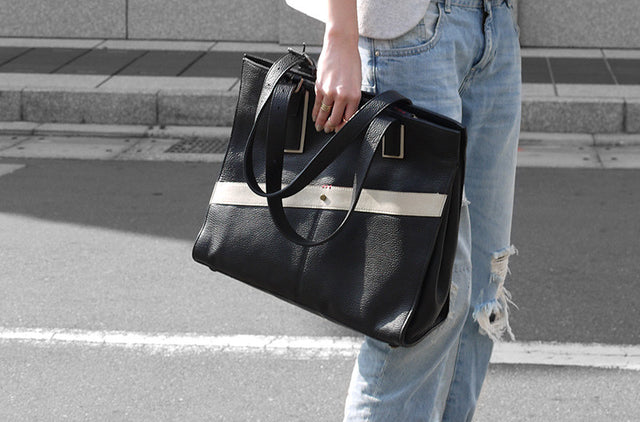 WOMEN'S TIEN | LEATHER LARGE TOTE